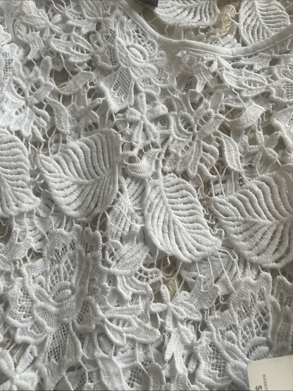Fever White Crochet Lace Top - Picture 5 of 5